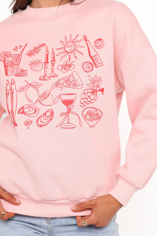 Hannah Sweatshirt - Pink