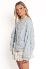 Keah Quilted Jacket - Blue