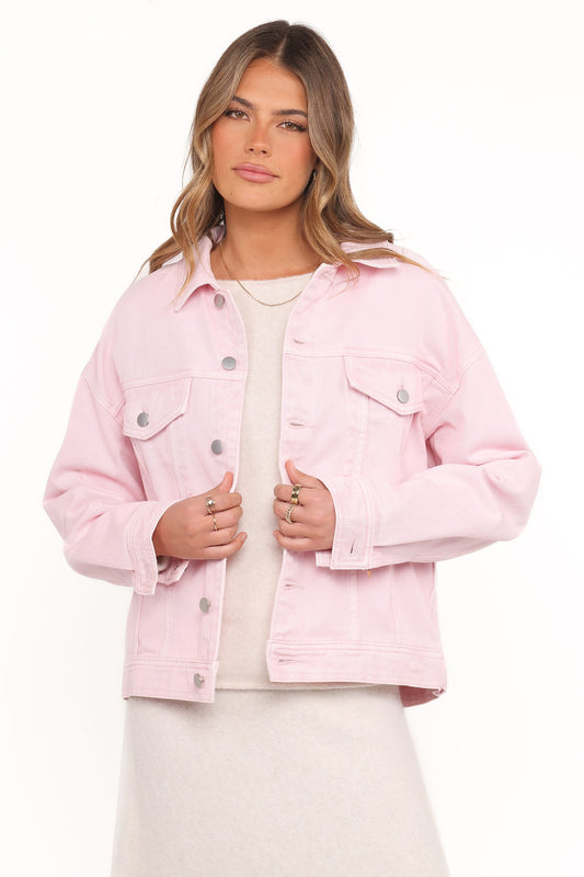 Larosa Denim Jacket - Dusty Pink