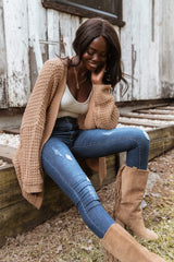 Leyonie Cardigan - Tan