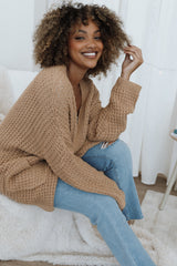 Leyonie Cardigan - Tan