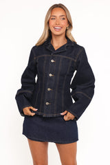 Luchia Denim Jacket - Dark Indigo