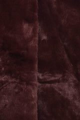 Meeka Faux Fur Jacket - Burgundy