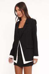 Melissa Layered Blazer - Black