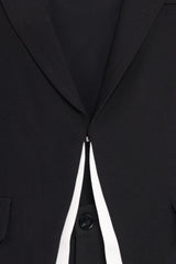 Melissa Layered Blazer - Black