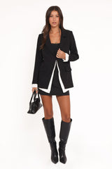 Melissa Layered Blazer - Black