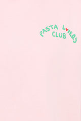 Pasta Lovers Club Graphic Sweater - Pink