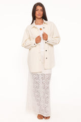 Toto Denim Shacket - Ivory
