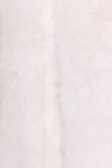 Velma Channel Faux Fur Jacket - Cream