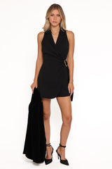 Avalon Sleeveless Romper - Black