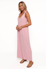 Ayla Linen Jumpsuit - Pale Pink