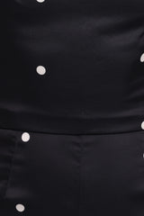 Bentley Halterneck Jumpsuit - Black Polka Dot