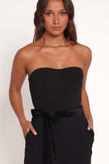 Cameron Strapless Jumpsuit - Black