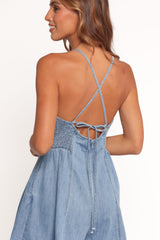 Cedar Romper - Light Denim
