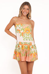 Claire Romper - Spring Floral
