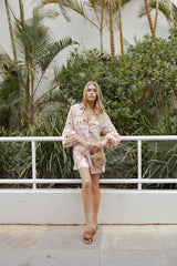 Cowper Romper - Tan Print