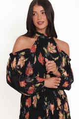 Hillary Romper - Black Floral