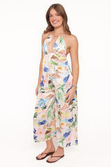 Jess Jumpsuit - Cream Resort Isle
