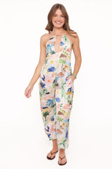 Jess Jumpsuit - Cream Resort Isle