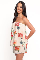 Karlen Strapless Romper - Tutti Frutti