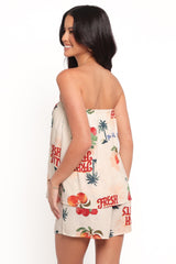 Karlen Strapless Romper - Tutti Frutti