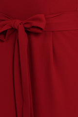 Leyton Jumpsuit - Deep Red