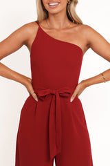 Leyton Jumpsuit - Deep Red