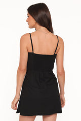 Marcella Romper - Black