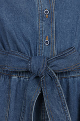 Mia Romper - Medium Denim