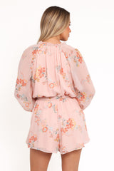 Michelle Romper - Paisley Peach