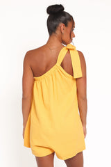 Miffy One Shoulder Romper - Mango