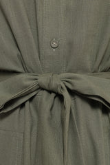 Minnie Waist Tie Jumpsuit - Olive