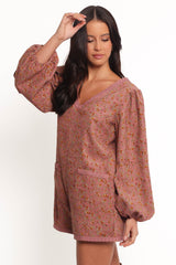 Orio Romper - Mauve Multi