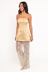 Oxley Strapless Jumpsuit - Mango Sequin