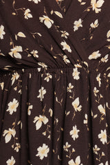 Raschelle Romper - Brown Ditsy