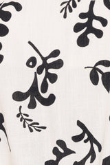 Ravenna Romper - Cream Black Floral