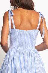 Rhea Corset Romper - Blue