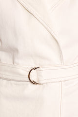 Rhi Denim Romper - White