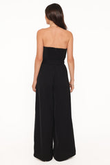 Rois Strapless Jumpsuit - Black