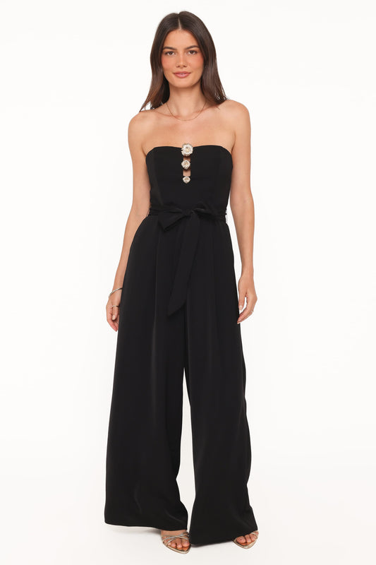 Rois Strapless Jumpsuit - Black