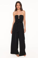 Rois Strapless Jumpsuit - Black