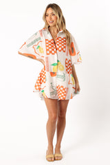 Sebastian Romper - White Orange