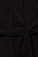 Solange Plisse Jumpsuit - Black