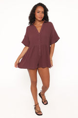Winny Romper - Chocolate