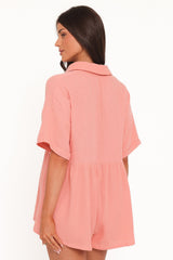 Winny Romper - Orange Sherbet