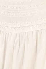 Adeline Romper - White