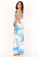 Aminah Jumpsuit - Blue Floral
