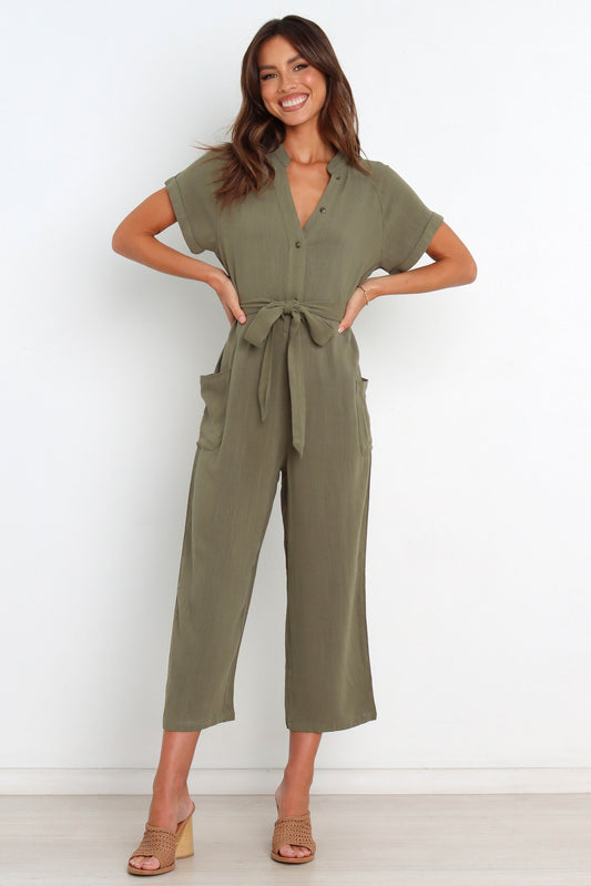 Archie Jumpsuit - Olive