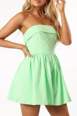 Beatrice Romper - Apple Green