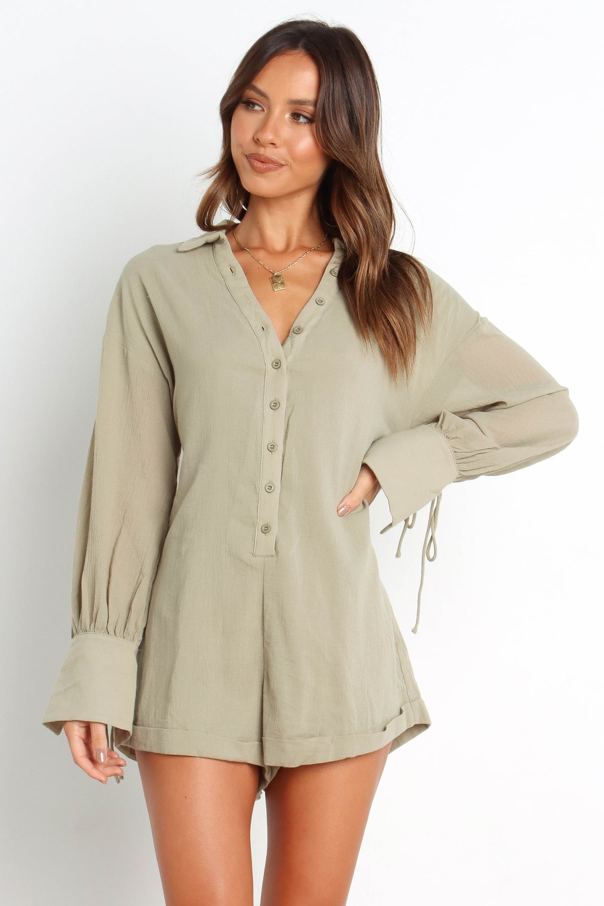 Becky Romper - Sage